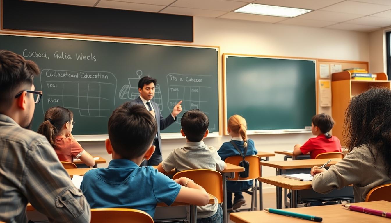 Structured study materials and learning resources on a desk